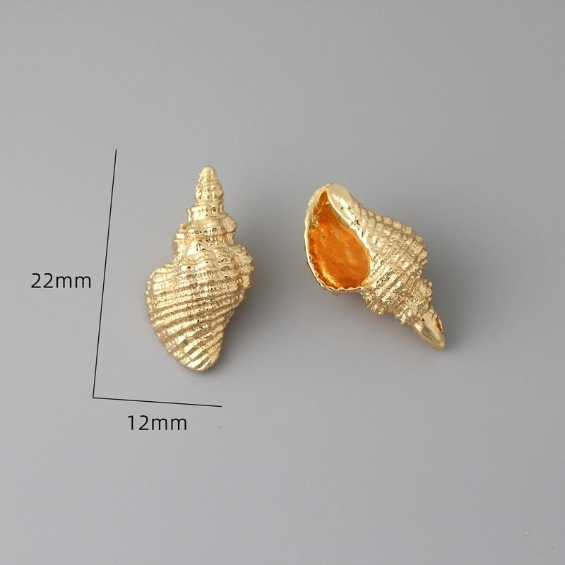 1 Piece Brass Conch Shell Jewelry Accessories Pendant