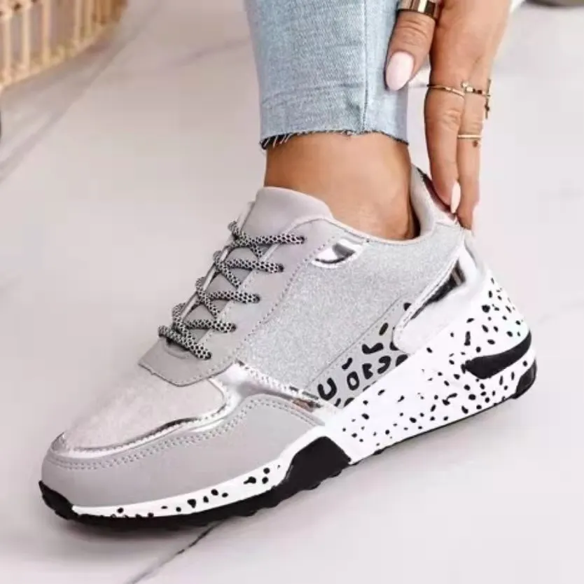 Breakj Breakj Large-Size Single Shoes Autumn New Thick-Edged Slid Laced Old Dad Shoes Casual Sports Women's Shoes