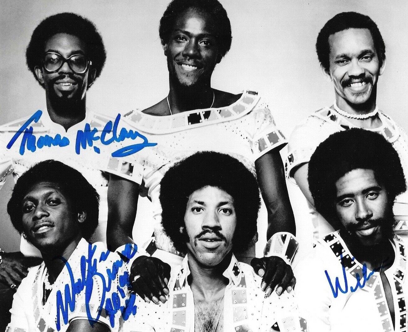 * COMMODORES * signed 8x10 Photo Poster painting * WILLIAM KING, WALTER ORANGE & MCCLARY * 3