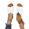 Women's Trendy Lightweight Slip-on Peep-Toe Platform Beach Slippers 