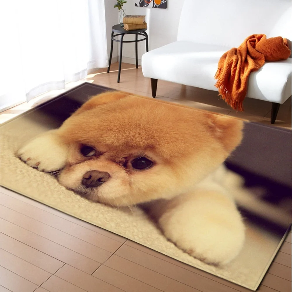 Carpet For Living Room Home Bedroom Bedside Children's Decoration Rug Animal Pattern Hallway Balcony Bathroom Non-Slip Floor Mat