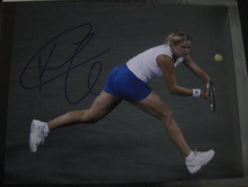 KIM CLIJSTERS SIGNED AUTOGRAPH SEXY LEGS US OPEN Photo Poster painting