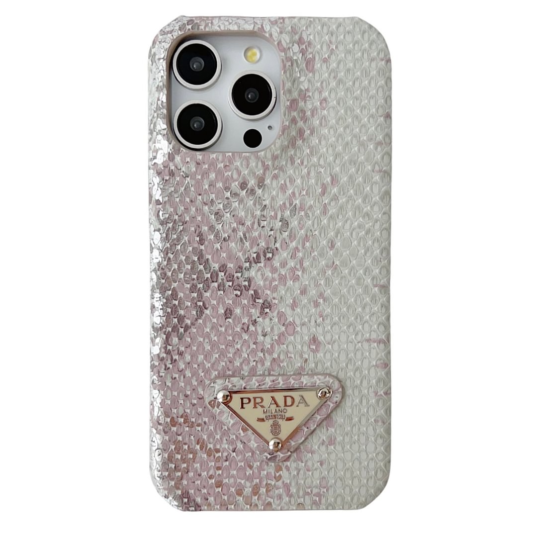 Prada Luxury Python PU Leather Apple iPhone and Samsung Galaxy Phone Case