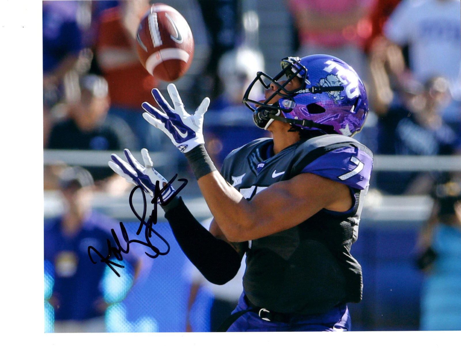 Kolby Listenbee hand signed autographed 8x10 football Photo Poster painting TCU Horned Frogs