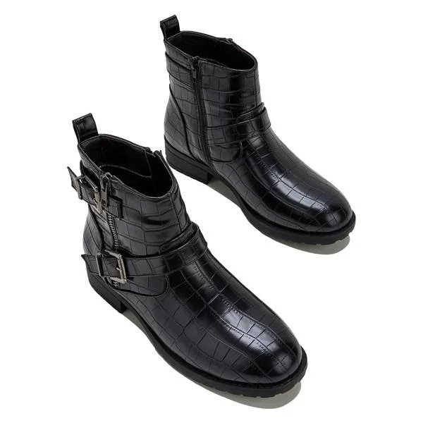 Women's Side Zipper Wide Fit Boots