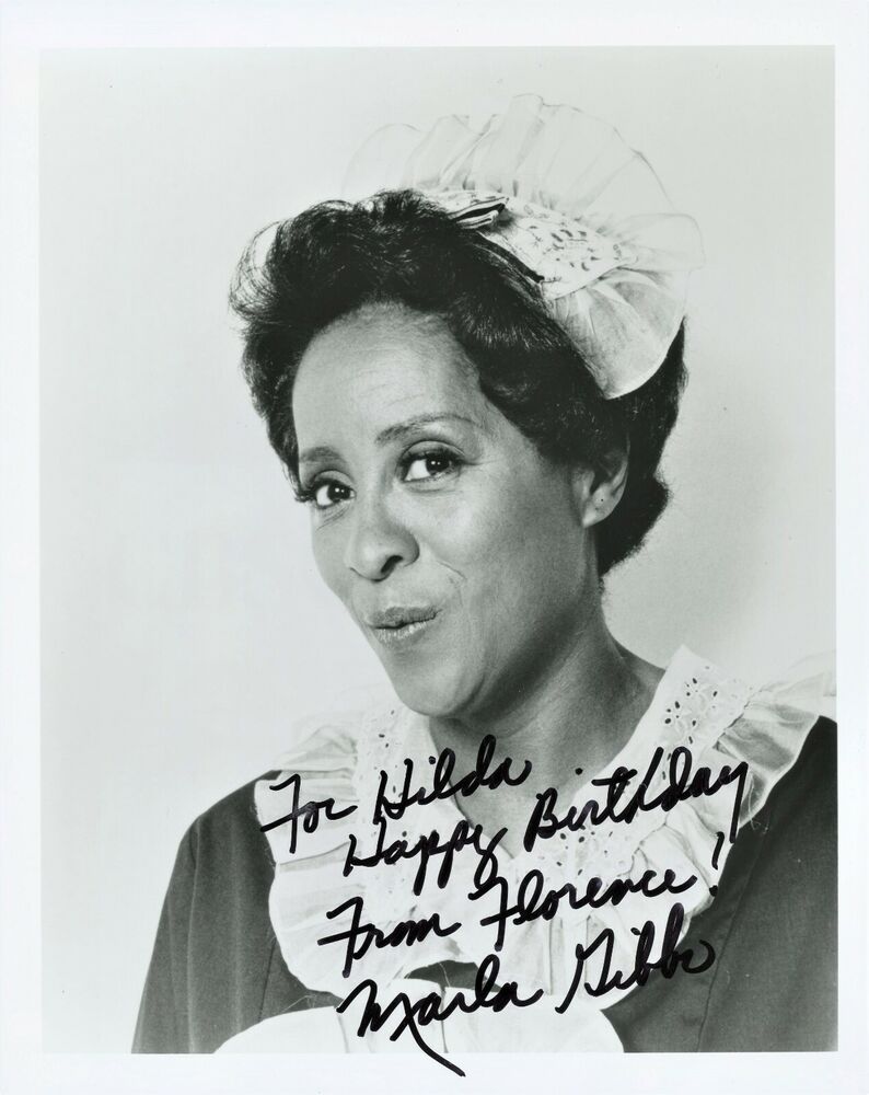 MARLA GIBBS Signed Photo Poster painting - The Jeffersons