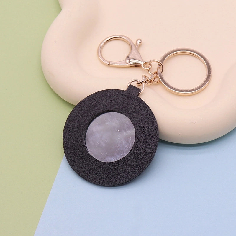 Minimalist Flower Pu Leather Women’s Keychain