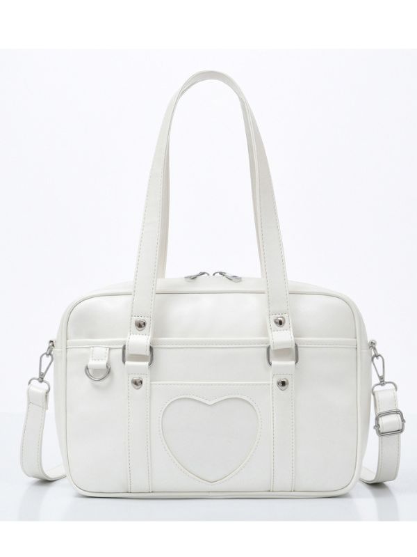 Sweet Heart PU Cutout Messenger Bag 