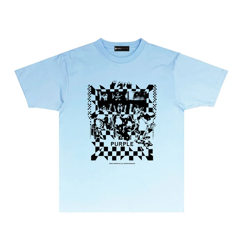 Purple 2023 new fashion T-shirt short sleeves