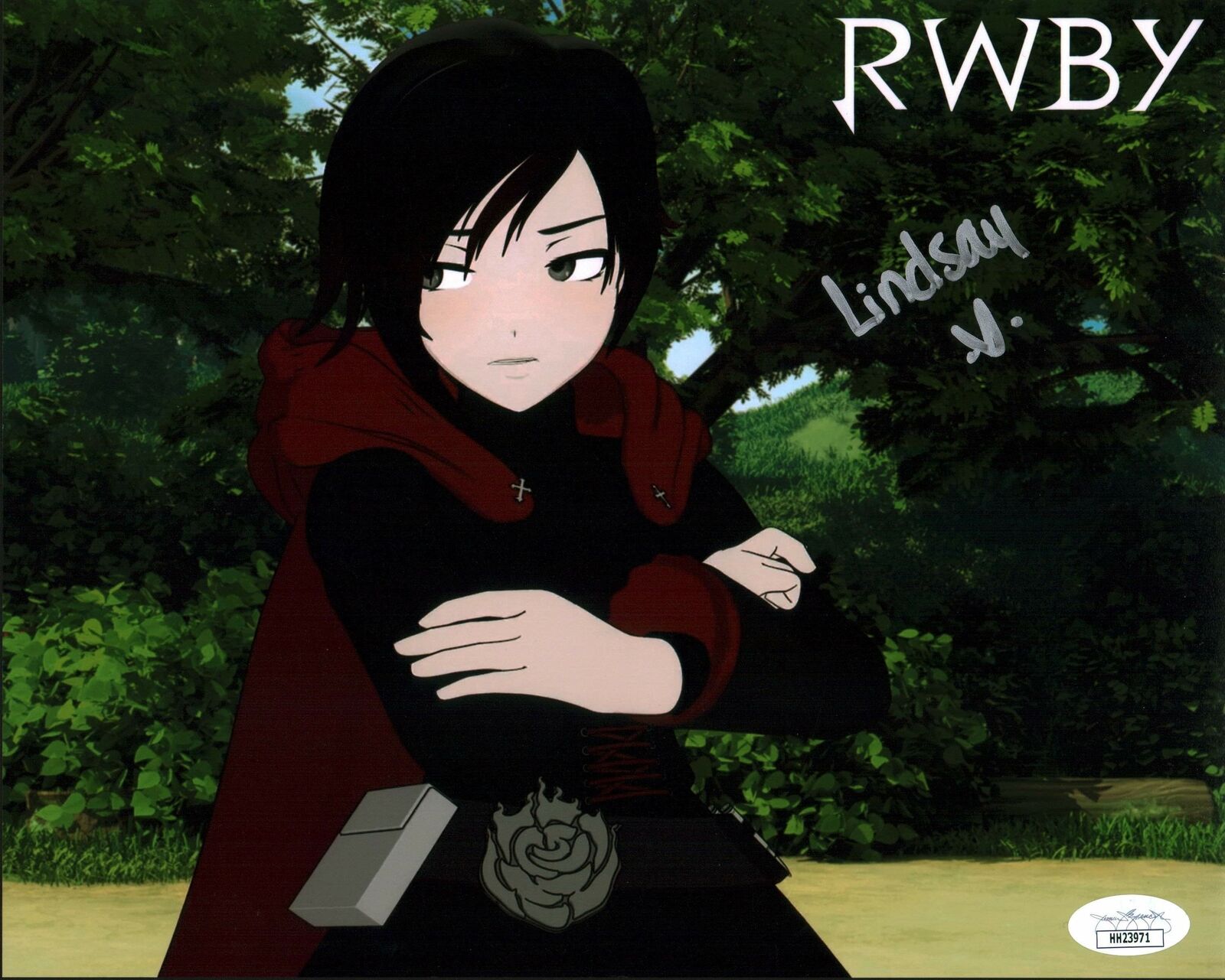 Lindsay Jones RWBY 8x10 Photo Poster painting Signed Autographed JSA Certified COA