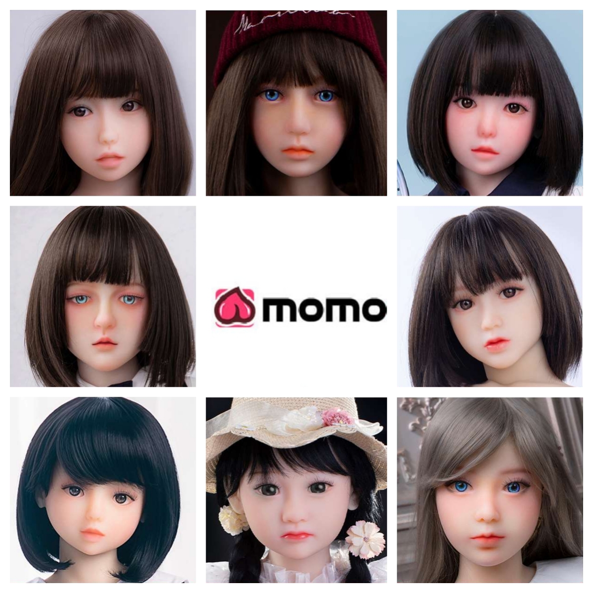 MOMODOLL Sex Doll Heads (NO.487)  Littlelovedoll