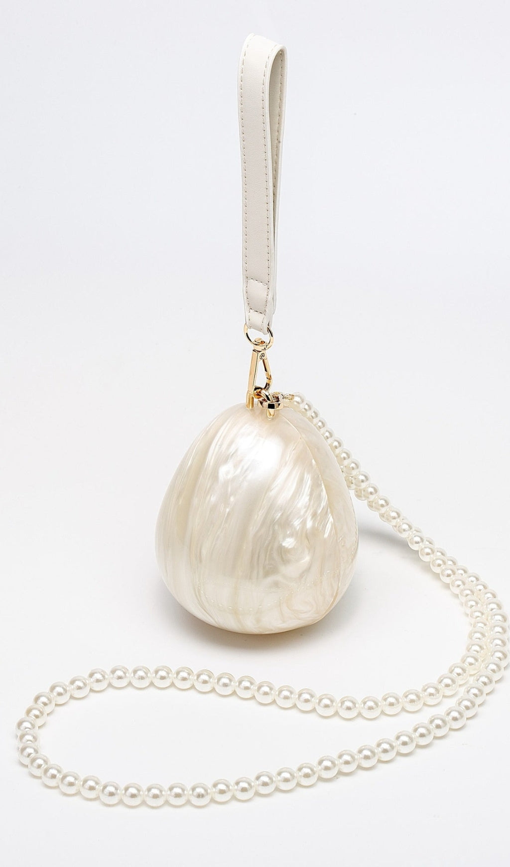 Pearl Strap Egg Bag