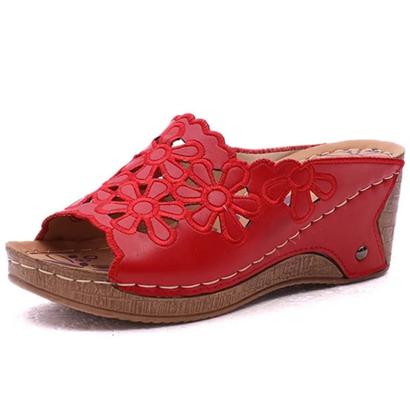 Women's Sandals Platform Shoes Woman Summer Fashion Female Shoes Slip On Wedge Sandals Heel Women Shoes Ladies Chaussures Femme