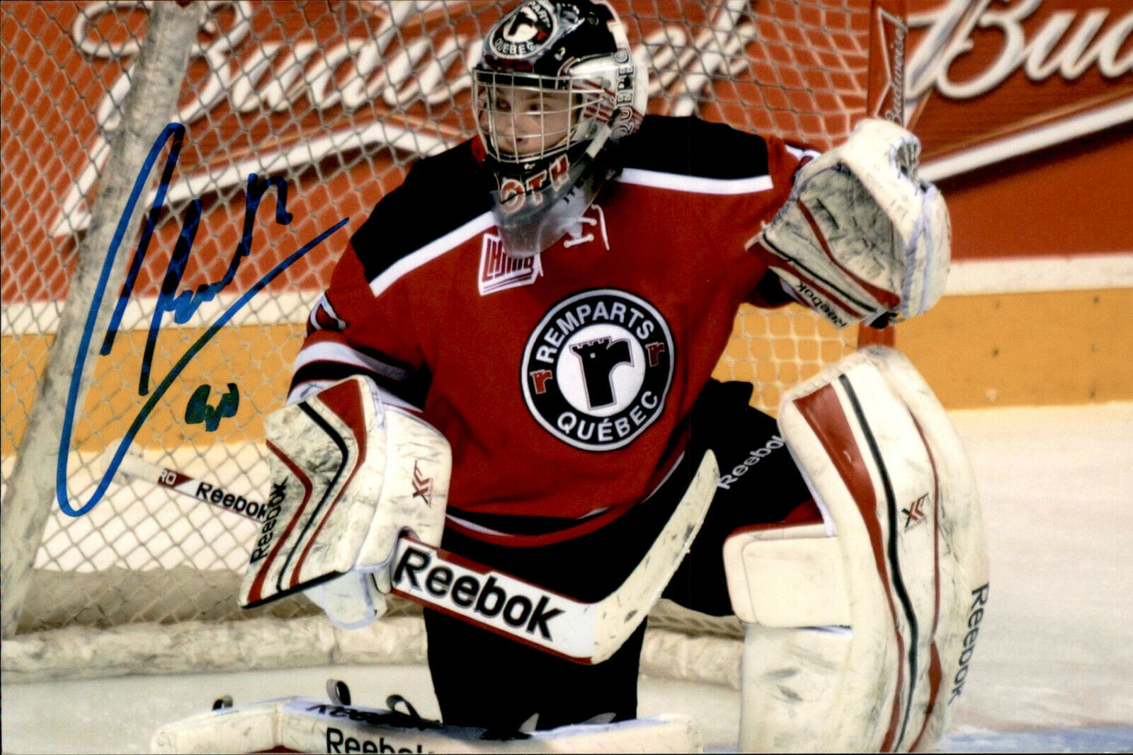 Callum Booth SIGNED 4x6 Photo Poster painting QUEBEC REMPARTS / CAROLINA HURRICANES #3