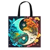 Yin Yang Diagram – Trees-11CT DIY Stamped Cross Stitch Shopping Bag 40*40cm/15.75*15.75in