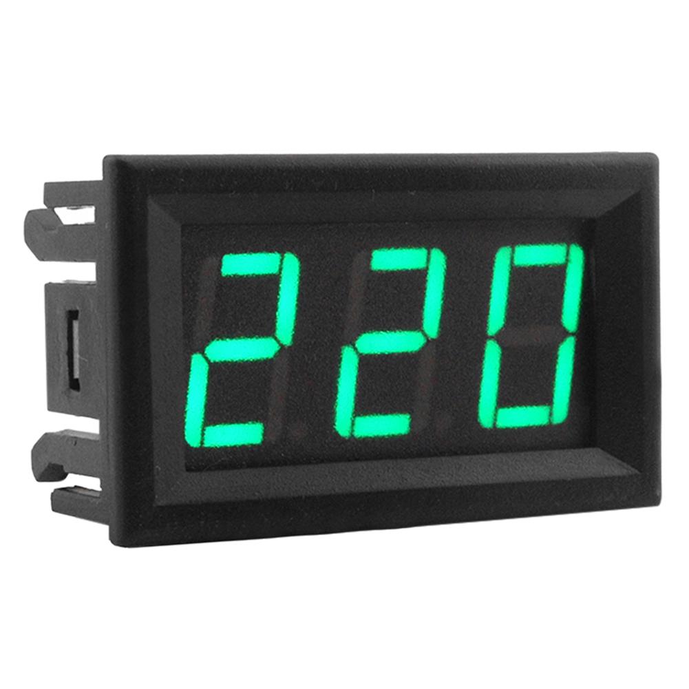 

0.56 Inch AC70-500V 2 Wires LED Digital Voltmeter Voltage Meter Volt Tester, Green, 501 Original
