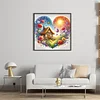 Heart-Shaped Flowers-11CT Stamped Cross Stitch 40*40cm/15.75*15.75in tapestrymarket