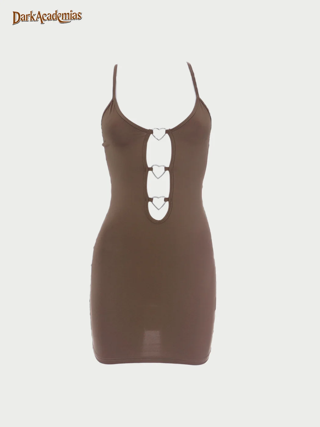Metal Ring Slip Skirt With Hip Wrap / DarkAcademias /Darkacademias