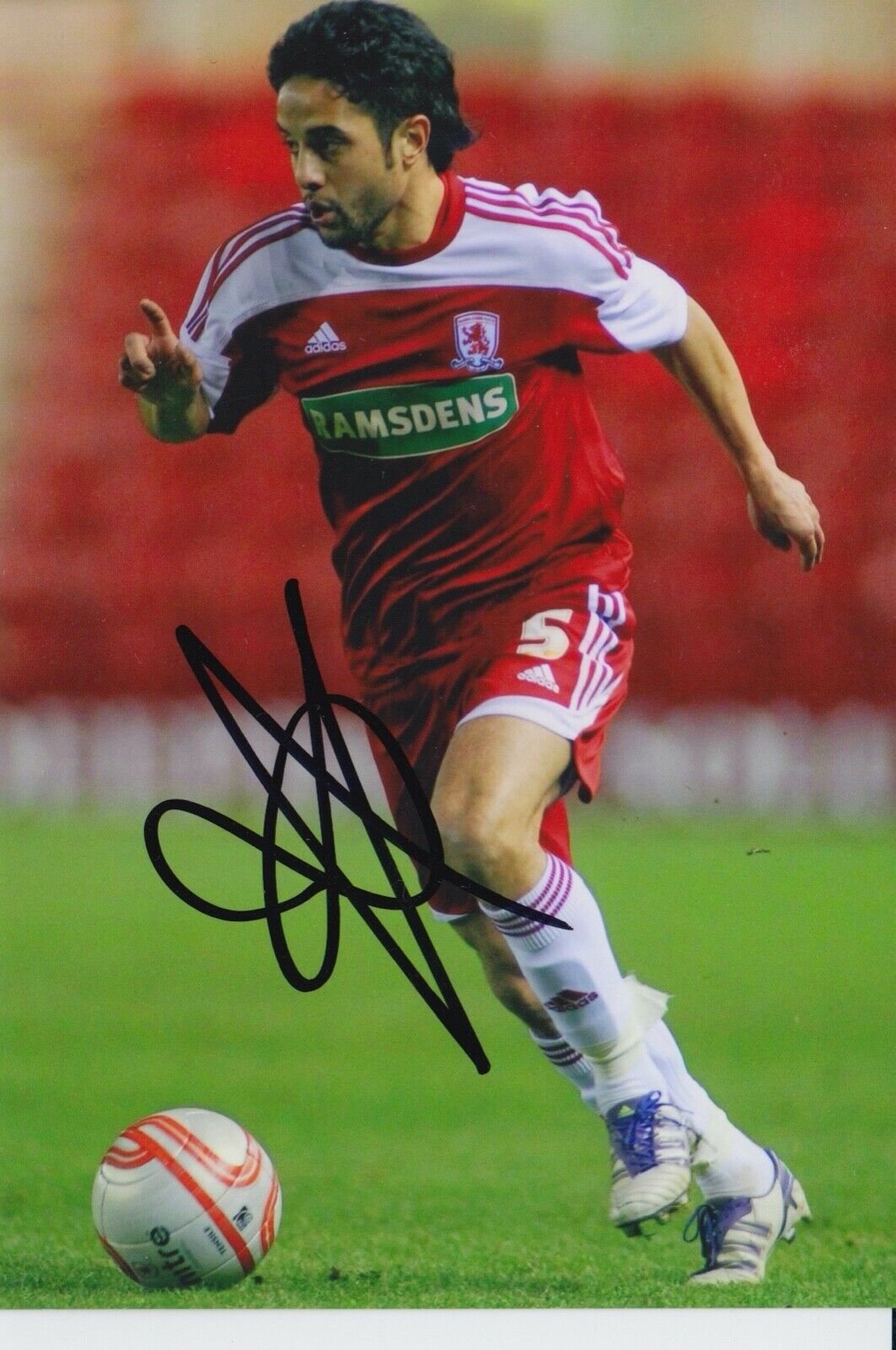 MEROUANE ZEMMAMA HAND SIGNED 6X4 Photo Poster painting - FOOTBALL AUTOGRAPH - MIDDLESBROUGH.