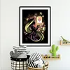 Diamond Painting -DIY Round Drill Princess Changfa Le Pei Silhouette(40X50CM)