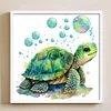 Turtle - 18CT Stamped Cross Stitch 20*20cm/7.87*7.87in
