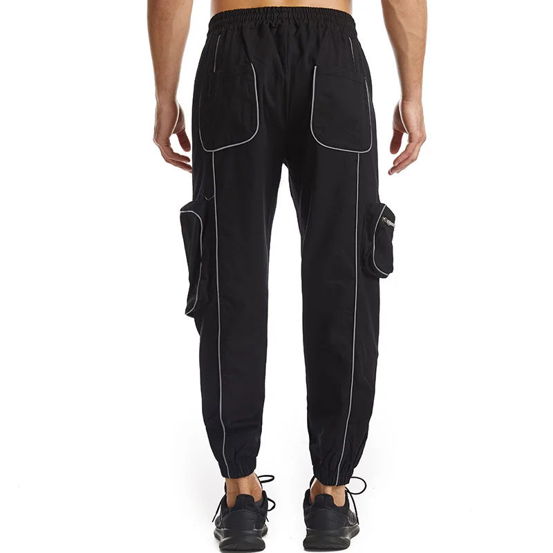 Workwear outdoor sports night running reflective trousers