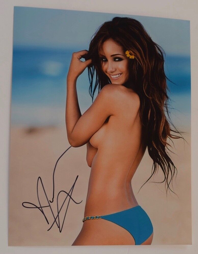 Melanie Iglesias Signed Autographed 11x14 Photo Poster painting Hot Sexy Model COA VD