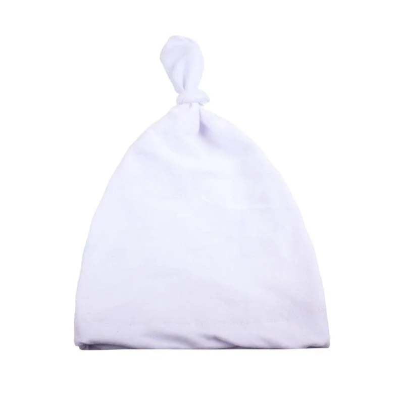 2019 Baby Accessories Hot Knotted Hat Children Fashion With Acute Angle Cap Solid Baby Hats Hospital Soft Caps