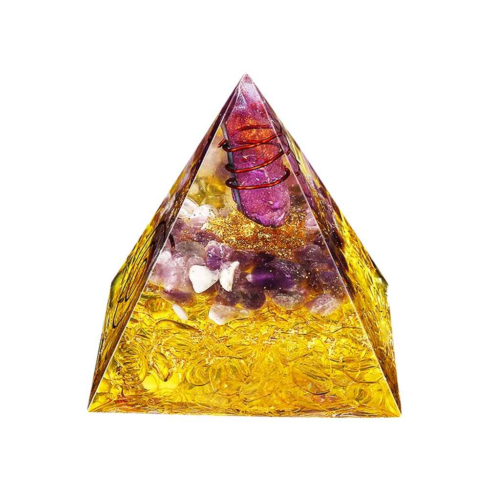 

5cm Natural Orgonite Pyramid Chakra, 501 Original