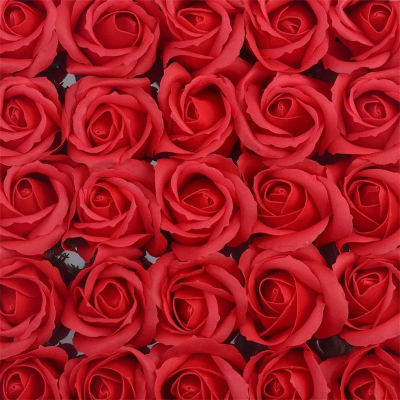 5/10pcs 4.5cm Cheap Artificial Soap Rose Flower Head For Home Garden Wedding Decoratio Valentine'S Day Gift Fake Flower