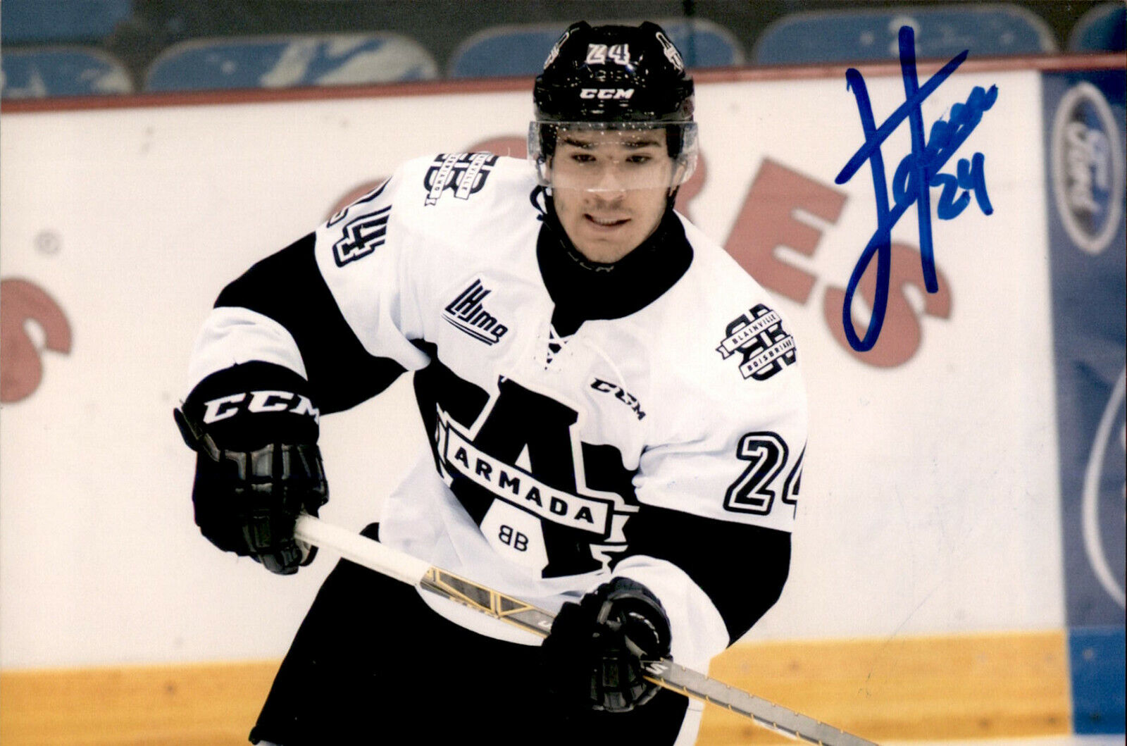 Joel Teasdale SIGNED 4x6 Photo Poster painting BLAINVILLE BOISBRIAND ARMADA / MONTREAL CANADIENS