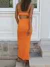 Sexy Spaghetti-Neck Skirt Suits