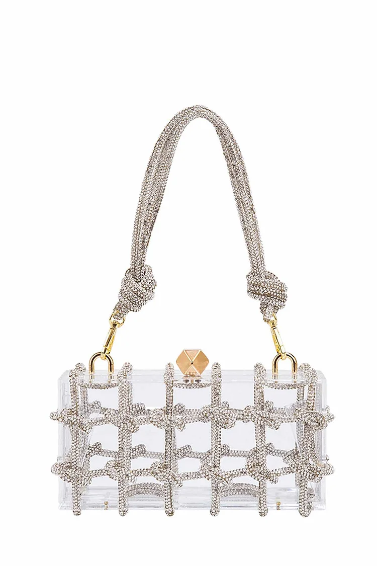 Rhinestone Clear Shoulder Bag