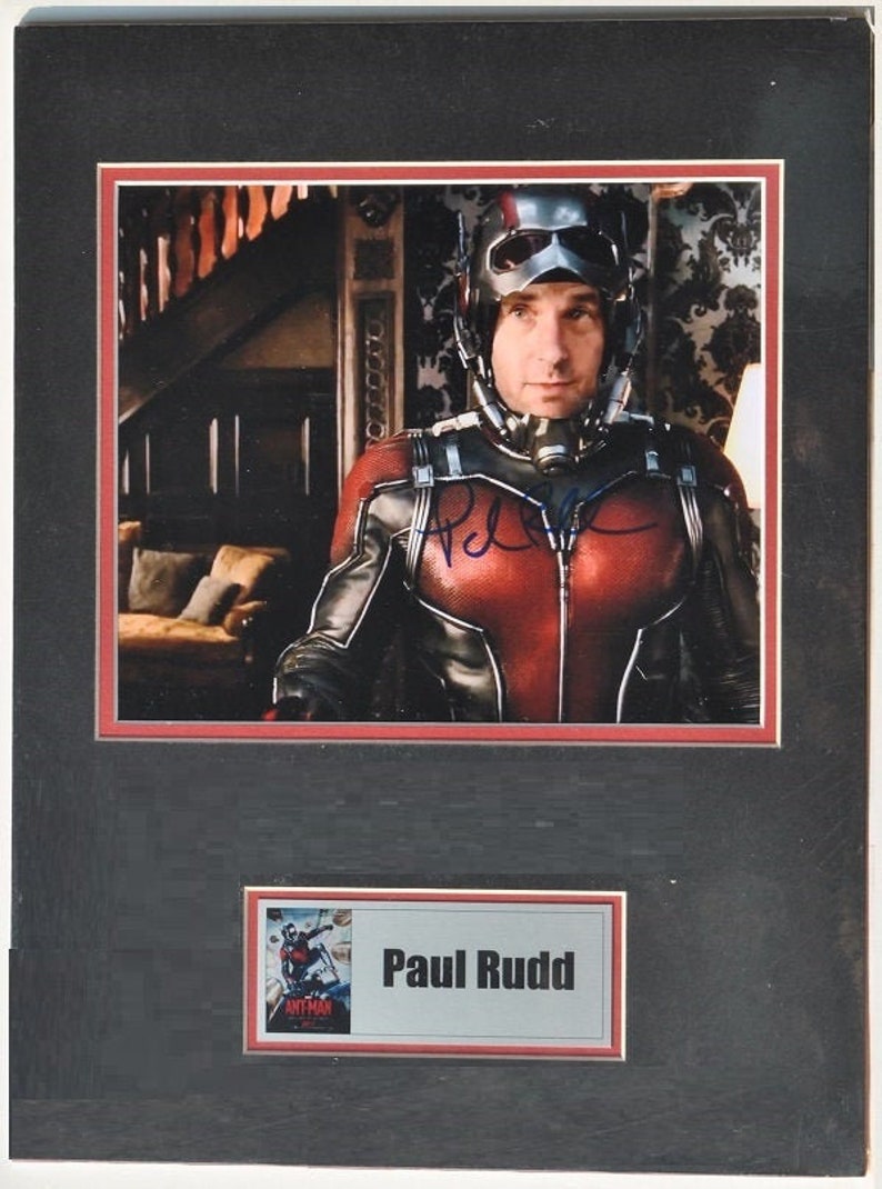 PAUL RUDD SIGNED Photo Poster painting Ant Man 12x 16 wcoa