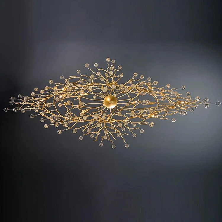 LAFIA Gold Branch Crystal Chandelier Vjlight