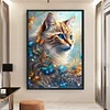 Cat Butterfly - 11CT Stamped Cross Stitch 40*60cm