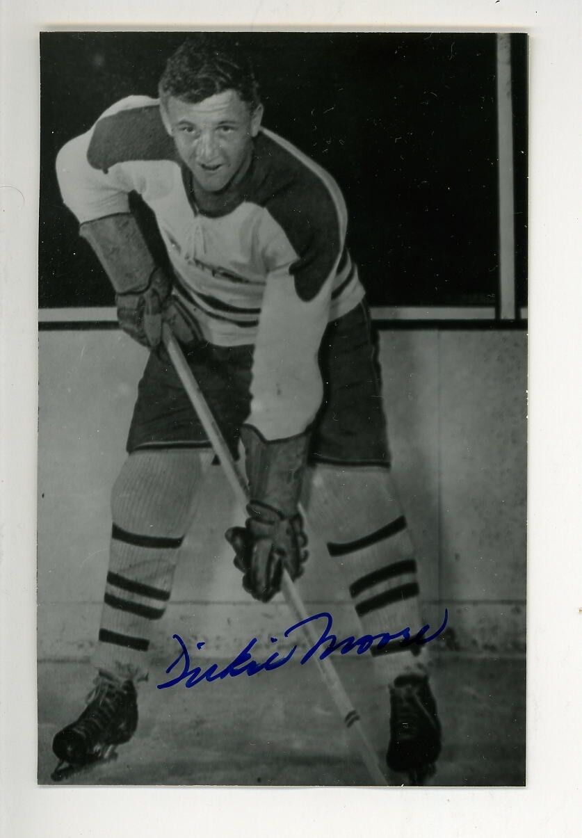 Dickie Moore Canadiens Signed Autographed Postcard JSA