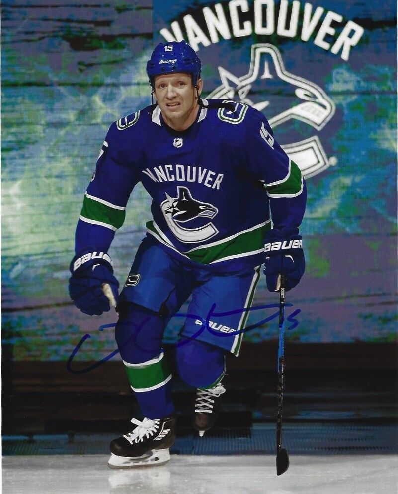 Vancouver Canucks Derek Dorsett Autographed Signed 8x10 NHL Photo Poster painting COA R
