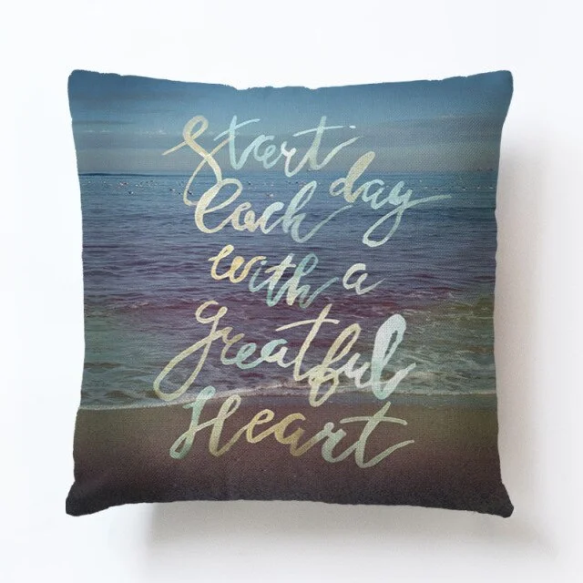 Linen Pillow Case - Great Ocean