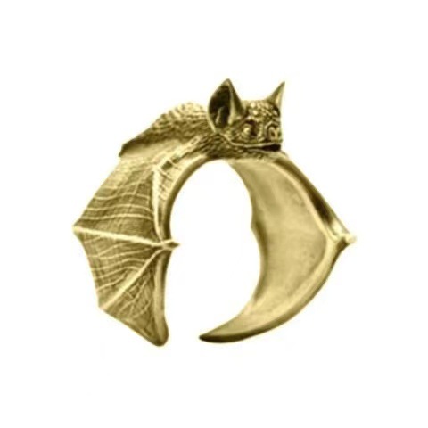   Men's Trendy Hip-Hop Retro Metal Cold Style Bat Ring