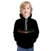 Kid Boy Girl Strawberry Pattern Baseball Hoodie