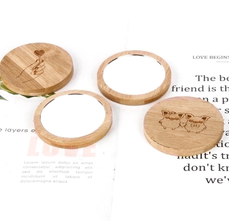 Minimalist Solid Color Wood Mirror 1 Piece