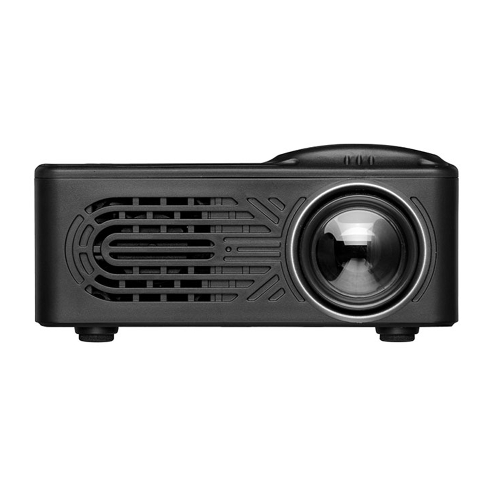 

814 Mini Projector 1080P Full HD LED Projector USB HDMI Beamer UK Plug, Black, 501 Original