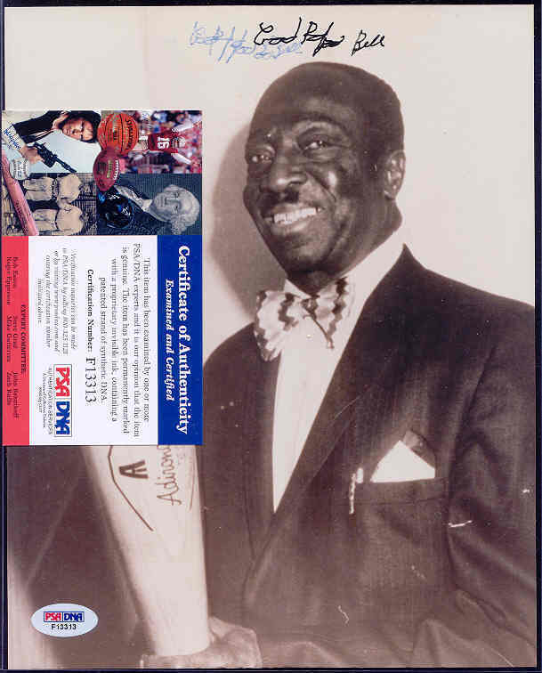 Cool Papa Bell Signed 8x10 Photo Poster painting Psa/dna Cert Autograph