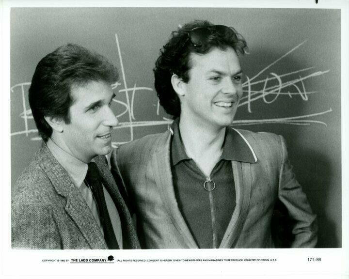 Henry Winkler Michael Keaton Night Shift Original Press 8X10 Photo Poster painting