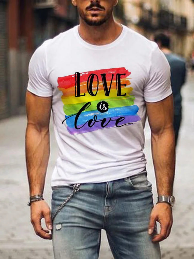 Rainbow Watercolor Love Is Love T Shirt