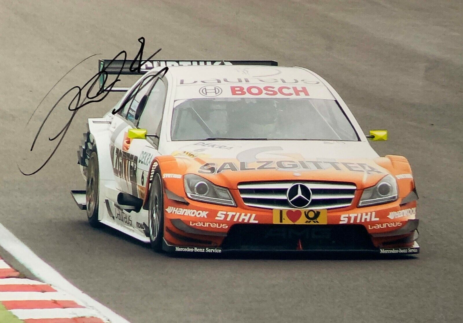 Ralf Schumacher Hand Signed Autograph AMG DTM F1 BMW Williams Panasonic Toyota