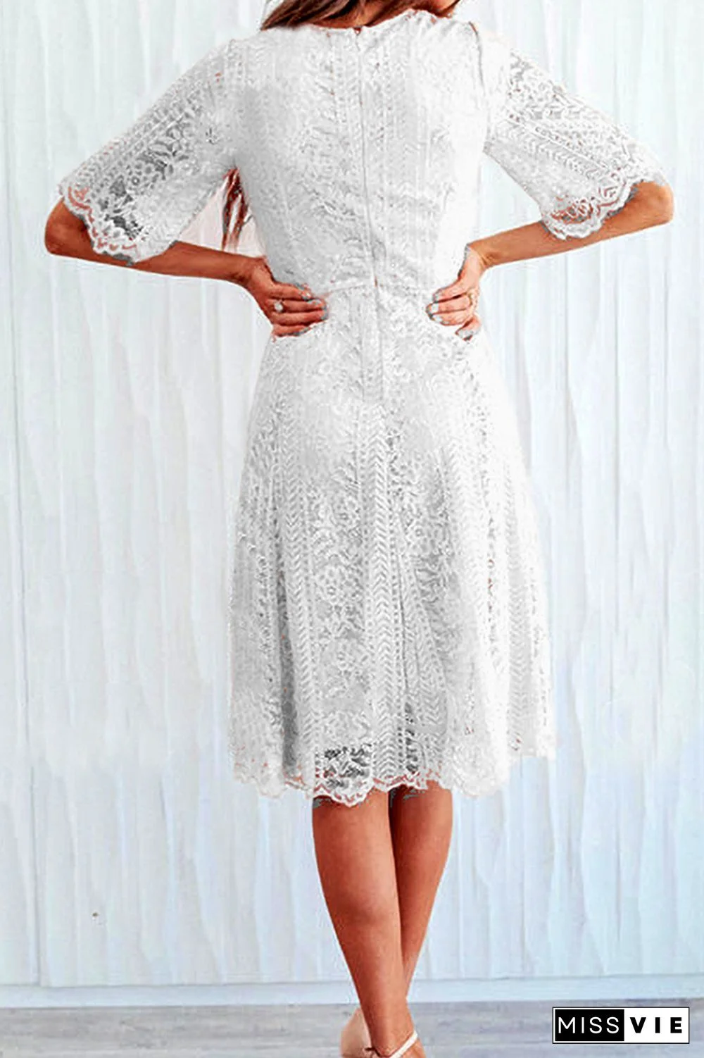 Promise In My Heart Lace Midi Dress