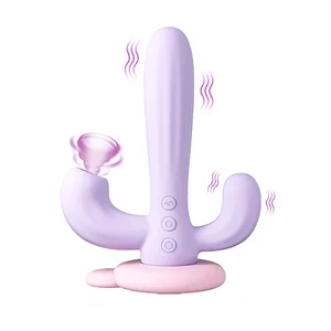 Cactus Vibrator - Women's sex toys 3-in-1 Powerful Suction and Vibration Rabbit Vibrator