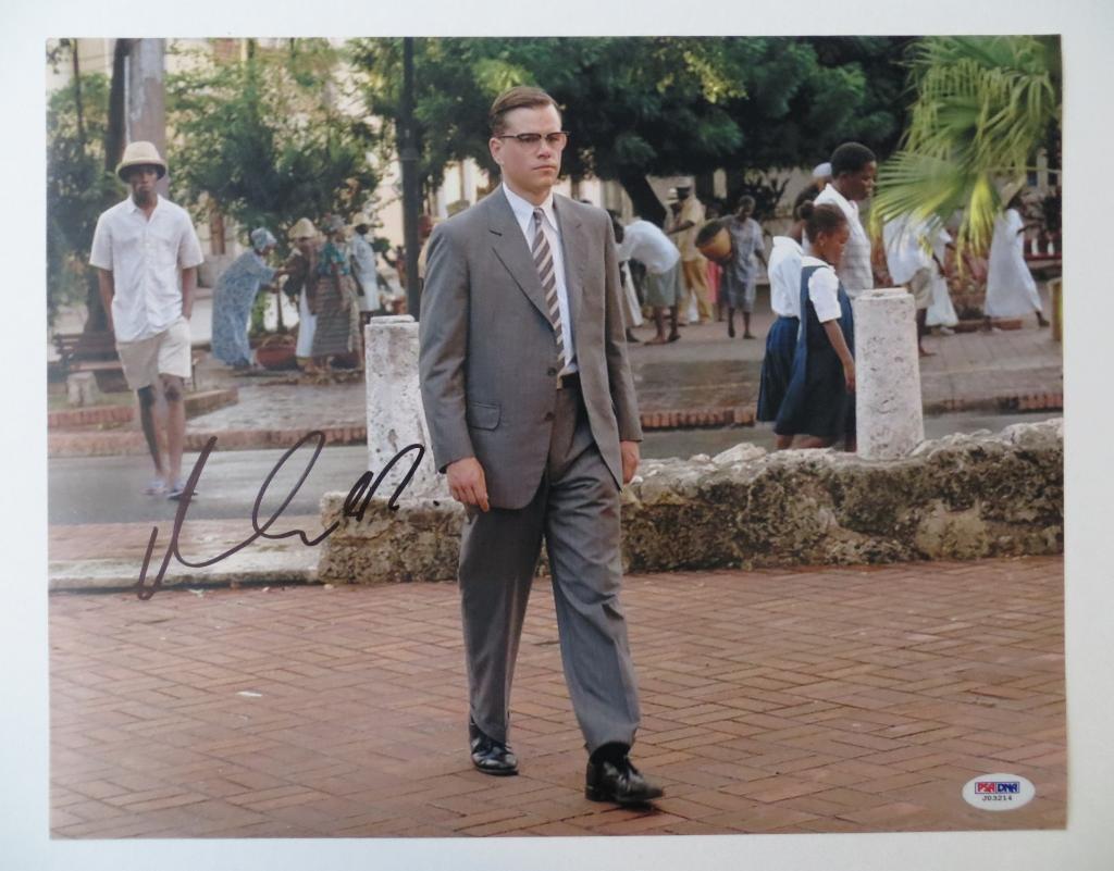 Matt Damon Signed Mr Ripley Authentic Autographed 11x14 Photo Poster painting (PSA/DNA) #J03214